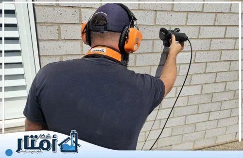 كشف تسربات المياه بدون تكسير براس تنورة